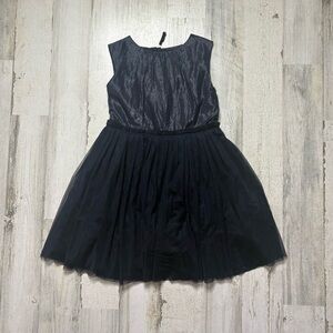 Crewcuts Girls Elegant Navy Sleeveless Dress Size 7